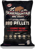 Bear Mountain Gourmet Blend Wood Pellets for Smoker, Grill & BBQ, 20 lb Bag by BearMountainBBQ