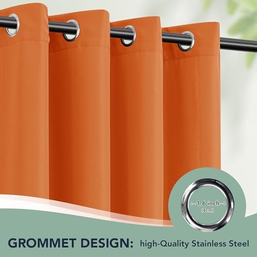 Patio Curtains Outdoor Waterproof, 6-Panels, Privacy Drapes - Image 6