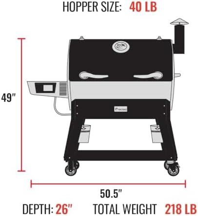 recteq Pellet Grill Smoker - Flagship 1600, Wood Pellet Smoker, BBQ, Wi-Fi Smart Grill, 1667 Sq. In. Cook Space, 40 lb Hopper - Image 5