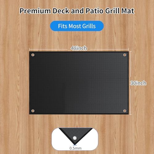 Under Grill Mat 48 x 30inch, Double-Sided Fireproof Under Grill Mats - Image 6