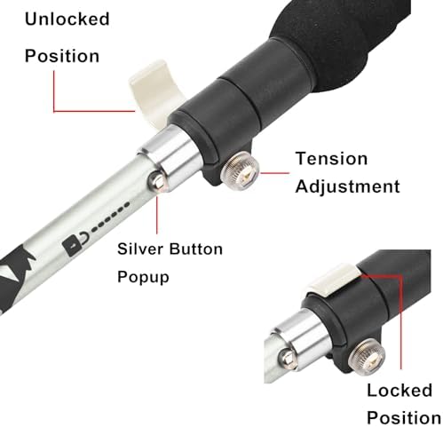 A ALAFEN 7075 Aluminum Collapsible Ultralight Trekking Pole - Image 5