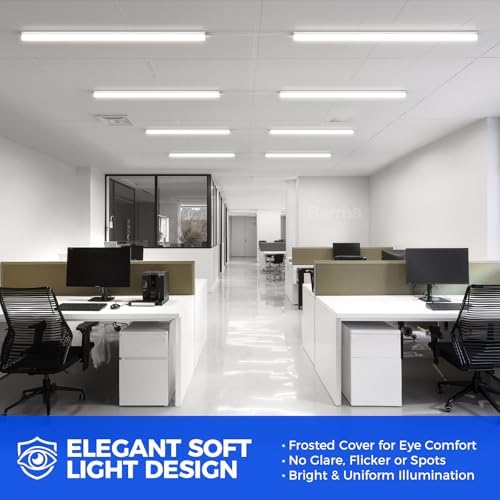 Barrina LED Shop Lights 4FT for Workshop, Garage, 45W 5000LM 5000K, 6 Packs - Image 5