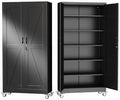 GAIOUS 73.6" Tall Metal Storage Cabinet with Lock and Wheels, File Cabinet by GAIOUS