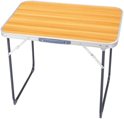 Aluminum Folding Camping Table, folding table (Wood grain, 2.3FT) - Image 4