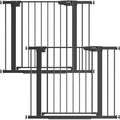 Cumbor 2 Pack 30-40.6 in Baby Gate for Stairs and Doorways, Dog Gate Black by Cumbor
