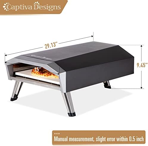 Captiva Designs Portable Outdoor Pizza Oven, Gas Pizza Oven for 13" Pizza - Image 6