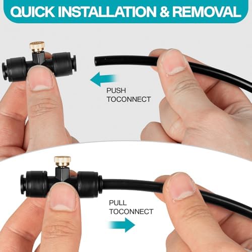 OnBrand 40FT Mister for Outside Patio with Brass Adapter and 11 Nozzles - Image 6