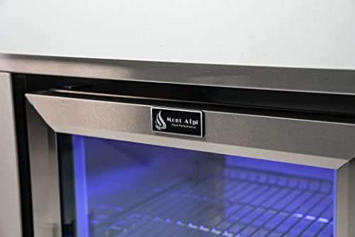 Mont Alpi Bar Series MA-BEVKEG Stainless Steel Outdoor Rated 3 Beer Tap Kegerator Keg Center Dispenser + Beverage Center with Compact Refrigerator + Granite Countertops - Image 5