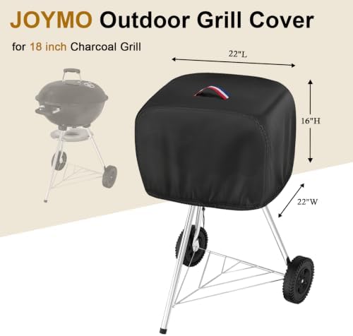 Grill Cover for 18 Inch Charcoal Grill, BBQ Grill Cover - Image 2