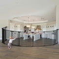 199" Extra Wide Baby Gate, Play Yard Child Safety Gate, Dog Gates with Auto-Close Door, Double Locking System for The House Doorways, Fireplace, Kitchen, 8-Panels, 30" Tall by Mumeasy-FocusonBabyPetSafetyGate