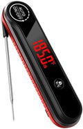 0.3s Instant Read Meat Thermometer, IP67 Waterproof (Red) by Unknown