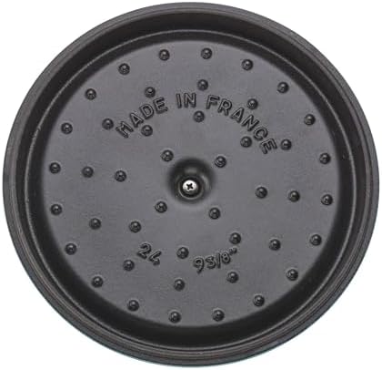 STAUB Cast Iron Round Cocotte, Dutch Oven, 4-quart, serves 3-4, Made in France, Turquoise - Image 6