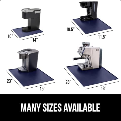 GORILLA GRIP Silicone Coffee Mat, Espresso Bar Essentials, 10x14, Navy - Image 5