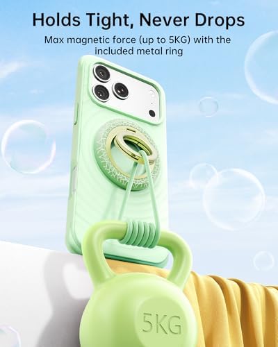 SYNCWIRE Magnetic Phone Ring Holder, for MagSafe Phone Grip Stand Kickstand - Image 2