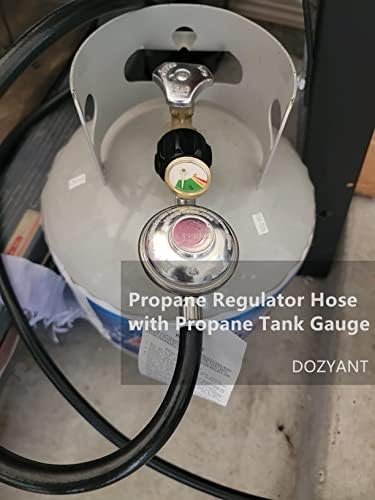12 Feet Propane Regulator Hose with Tank Gauge for Gas Grill and Fire Pit - Image 5
