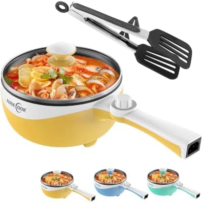 Audecook Electric Hot Pot Portable Nonstick Ramen Cooker Adjustable Power by Audecook