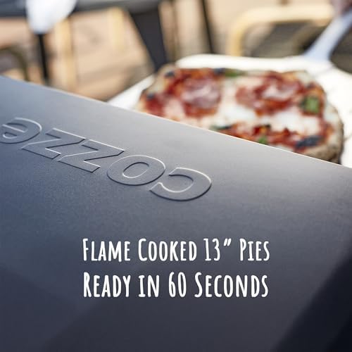 Cozze 13" Gas Pizza Oven with Rotating Pizza Stone for Easy Restaurant-Style Pizza at Home – Triple Burner, Built-In Thermometer, Fast 15-Min Preheat, Portable Outdoor Pizza Oven - Image 4