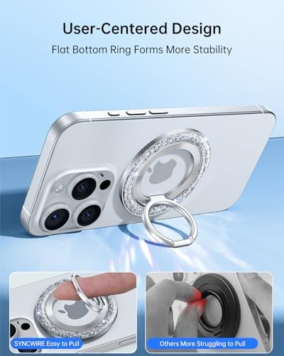 SYNCWIRE for MagSafe Phone Grip, Magnetic Phone Ring Holder Stand Kickstand - Image 5