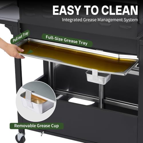 6-Burner Propane Gas Grill and Griddle Combo with Side Burner - Image 5