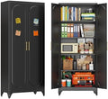 75"Kitchen Pantry Cabinet, Storage Cabinet with Doors and Shelves by SteelLifeNeatlyOrganized