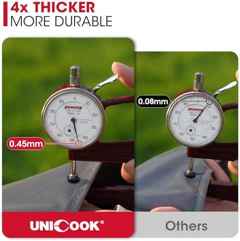 Unicook Grill Cover for Outdoor Grill Heavy Duty Waterproof, 75 Inch, Gray - Image 5
