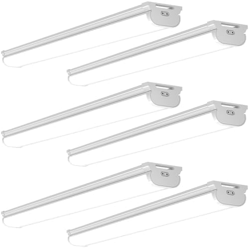 Barrina LED Shop Lights 4FT for Workshop, Garage, 45W 5000LM 5000K, 6 Packs by Barrina