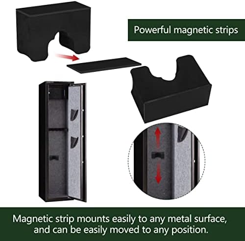 Adoreal 2 Pack Gun Rack for Gun Storage, Gun Safe Accessory for Rifles and Shotguns, Gun Holder in Gun Cabinet, Shotgun Rifle Rest, Foam Material with Magnetic Strip, Gifts for Hunters… - Image 3