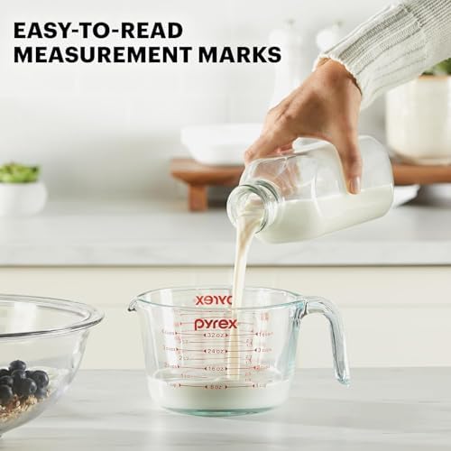 Pyrex Essentials (2-Pack) Glass Measuring Cups Set (1 & 2 Cup) - Image 3