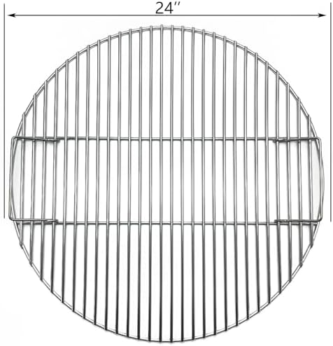 24" Round Cooking Grates for BGE, Big Green Egg XL, Summit E6 S6 Kamado Joe Pro Joe Big Joe Charcoal Grill and Firering Outdoor BBQ, Fire Pit Camping, Picnics Grid - Image 2