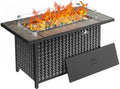 Ciays 43″ Fire Pit Table, with Ceramic Tabletop for Outside Patio & Party by Ciays
