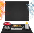 Heat Resistant Mats for Countertop fits Tabletop Grill, 36x30x0.02in, Black by Amerbro