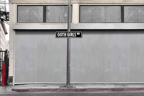 Goth Girls Way Metal Sign 4x16in Aesthetic Street Plaque for Room Door Bar Hallway Home Retro Decor Gift - Image 4