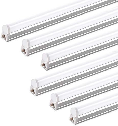 Barrina LED T5 Integrated Single Fixture, 4FT, 2200lm, 6500K 20W, 6 Packs by Barrina