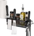 Griddle Caddy Side Shelf Organizer Grill Tool Holder (Black) by OfficeProducts