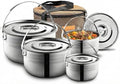 Wealers Camping Cookware Set - Compact Stainless Steel Campfire Cooking Pots and Pans | Combo Kit with Travel Tote Bag | Rugged Outdoor Cook Set for Hiking | Barbecues | Beach by Wealers