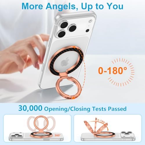 Magnetic Phone Ring Grip for MagSafe, Dual-Sided Magnetic Phone Ring Holder - Image 2