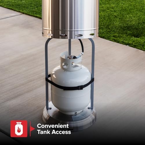 Nexgrill Sundara 92" Stainless Steel Propane Patio Heater with 48,000 BTUs - Image 6