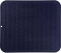 MicoYang Silicone Dish Drying Mat for Multiple Usage,Easy clean,Eco-friendly,Heat-resistant Silicone Mat for Kitchen Counter or Sink,Refrigerator or Drawer Liner Navy Blue 2XL 24 inches x 18 inches by MicoYang
