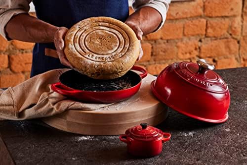 Le Creuset Enameled Cast Iron Round Bread Oven, 9.5 inch, Cerise - Image 6