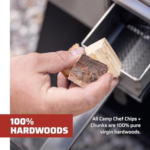 Camp Chef Premium Hardwood Chips - Wood Chips for Smoking & Outdoor Grilling - Compatible with Pellet Grills, Smokers & Barbecues - Made in The USA - Cherry, 192 cu in (Pack of 6) - Image 6