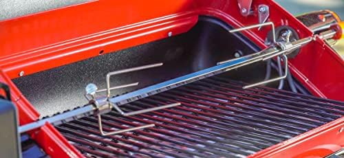 Americana Electric Tabletop Grill with easy-view window and rotisseri, Satin Black - Image 2
