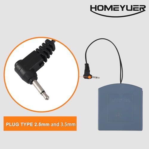 External Power Supply Box with 2.5mm and 3.5mm Jack for Some Safe Box with External Battery Supply, 4 AA Battery Holder with Wires, 6V Backup Power Source for The Safe Box - Image 2
