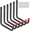Heavy Duty Utility Garage Storage Hooks, Ladder Storage Hook Wall Mount J Organizer Hangers for Hoses, Garden Tools, Cords, Cables, Toy Bag by Whrsinlor