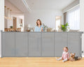 EZIGO 120 Inch Retractable Baby Gates, 41 Inch Extra Tall Retractable Gate by EZIGO