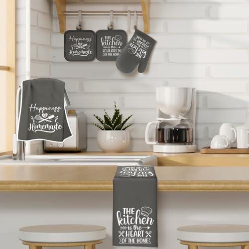 Sratte 6 Pcs Kitchen Decor Accessories Set, Kitchen, Dark Gray - Image 3