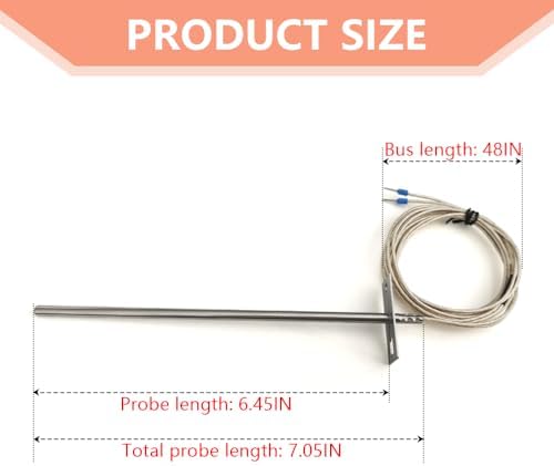 RTD RTD Temperature Probe Sensor Grill, Replacement Parts for Traeger Digital Thermostat, Temperature Probe Compatible with Traeger Wood Pellet Grill - Image 2
