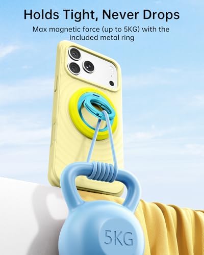 SYNCWIRE Magnetic Phone Ring Holder, for MagSafe Phone Grip Stand Kickstand - Image 2