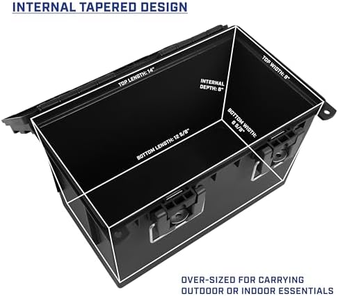 Sheffield XL Ammo Box Made in USA, Stackable Lockable Ammo Storage Box - Image 5