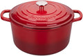 VORRINGARD Enameled Cast Iron Dutch Oven Pot with Lid, for Sourdough Bread Baking, Round Dutch Ovens, 4.5 Quart, Red by Unknown