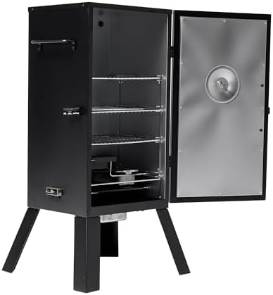 Masterbuilt® 30-inch Electric Vertical BBQ Smoker with Analog Temperature Control, Chrome Smoking Racks and 535 Cooking Square Inches in Black, Model MB20070210 - Image 2